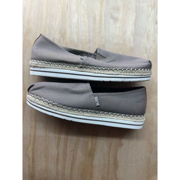 Bobs Slip On Shoes Skechers Memory Foam Sz 9 Women’s 32719 Taupe Brown Comfort - Picture 6 of 7